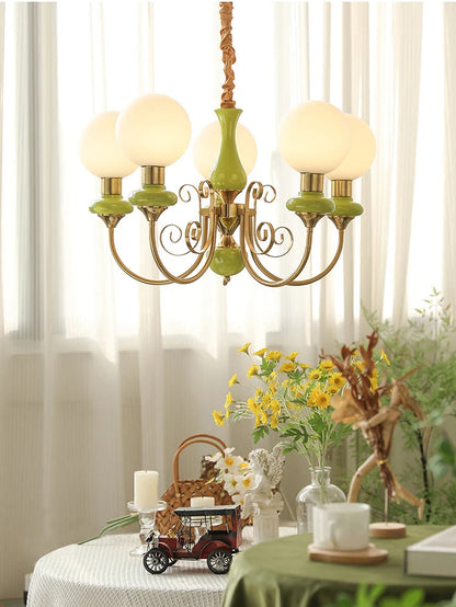 Pastorale crèmekleurige kroonluchter
