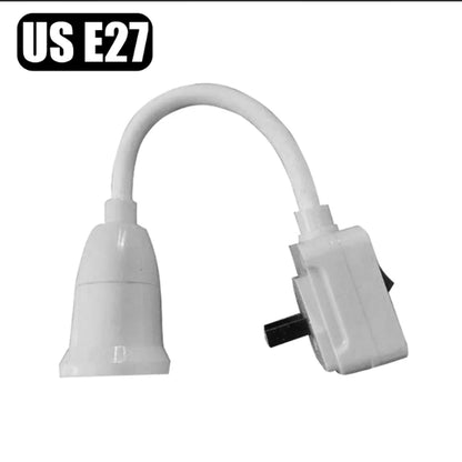 Direct plug-in E27 lamp with switch