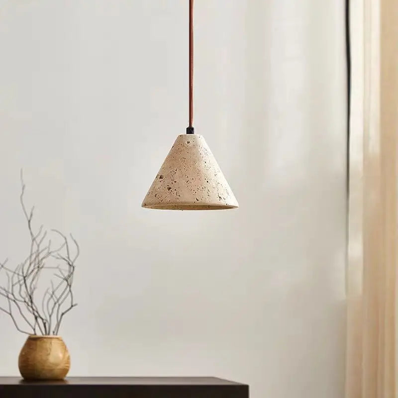 Suspension en pierre de caverne pour salle à manger