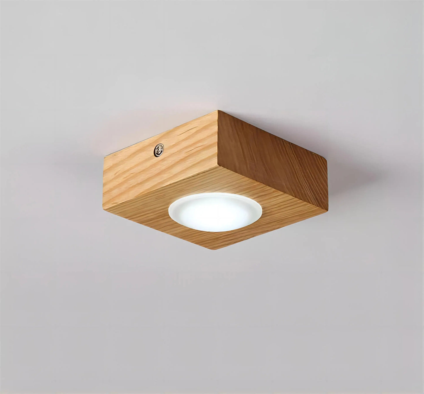 Walnut brass ceiling spotlight for kitchen island