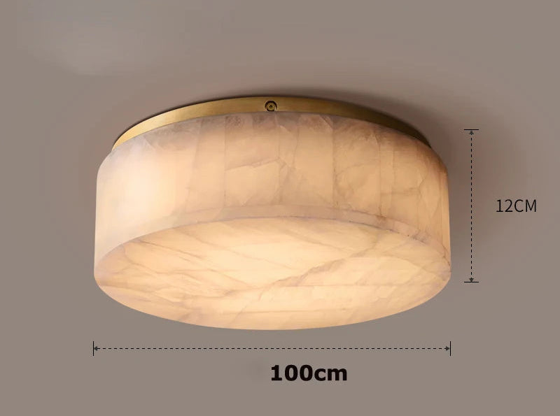 Plafonnier victorien en marbre naturel