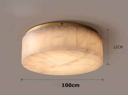 Plafonnier victorien en marbre naturel