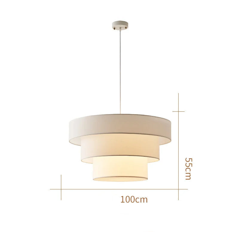 Suspension textile Zen pour chevet