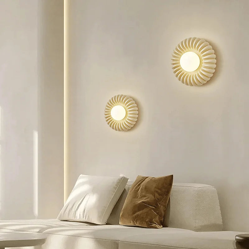 LUXELY french retro white bedside lamp for bedroom