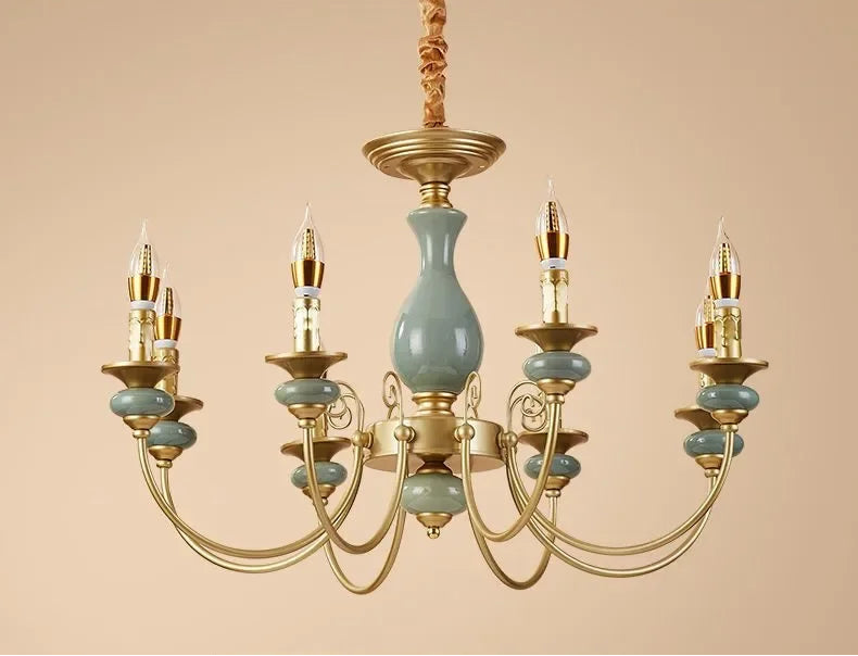 LUXELY Ceramic candle chandelier