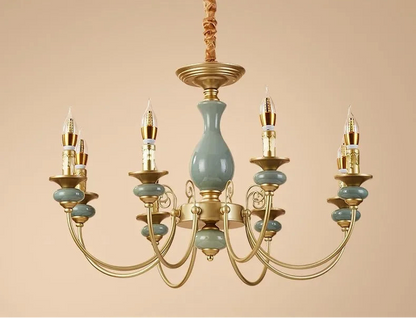 LUXELY Ceramic candle chandelier