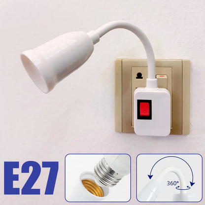 Direct plug-in E27 lamp with switch