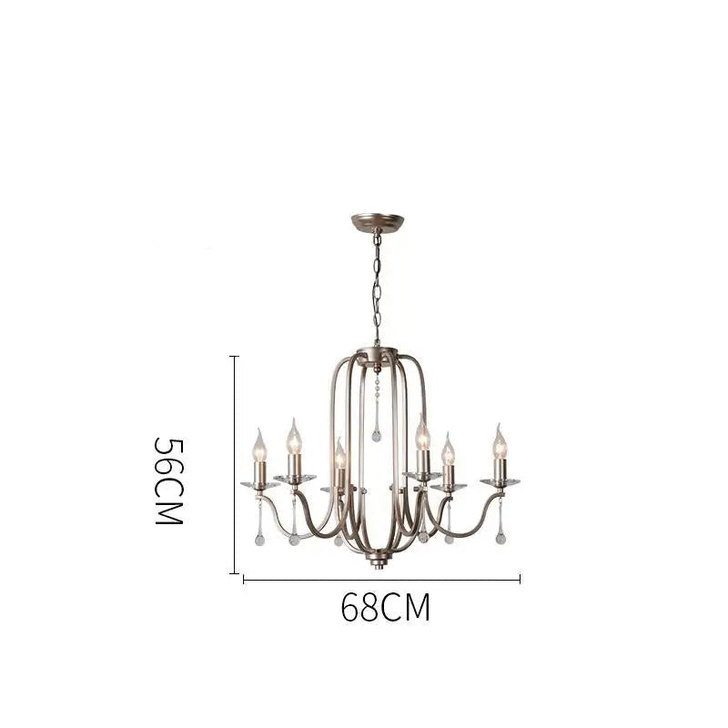 Duplex villa crystal chandelier