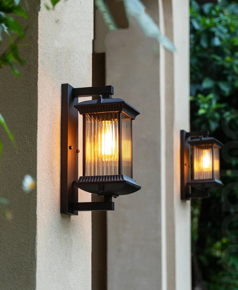 Big porch american wall lamp IP65