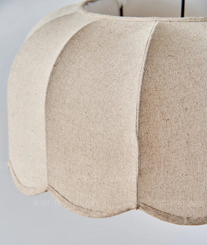 Japanse stoffen hanglamp voor de slaapkamer