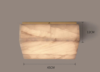 Plafonnier victorien en marbre naturel