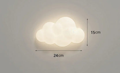 Wolken- en sterrenwandlamp