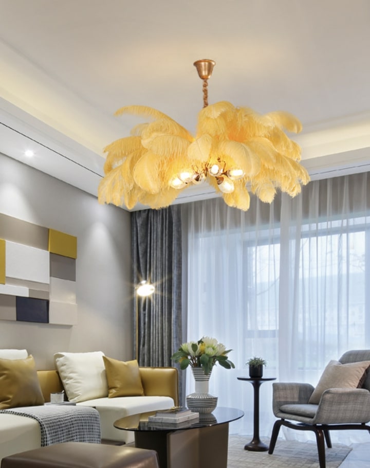 Feather Ceiling Light