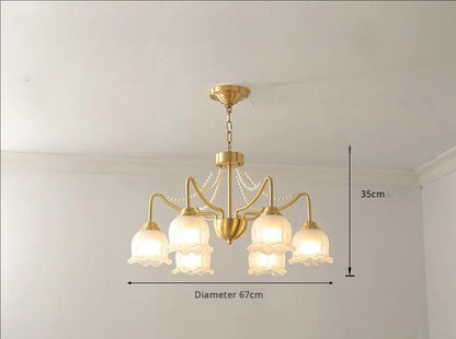 American modern design copper chandelier