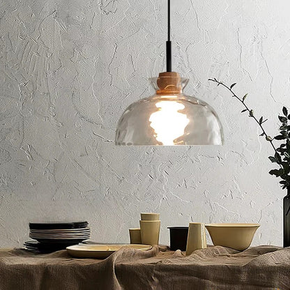 Suspension en verre de style nordique pour îlot de cuisine