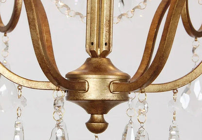 Grande gold country chandelier