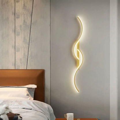 LED-vägglampa i modern stil