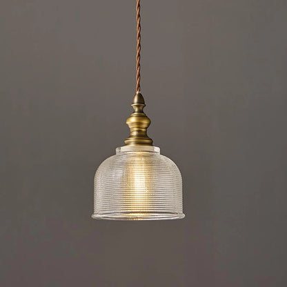 Suspension antique en cuivre pour chambre à coucher