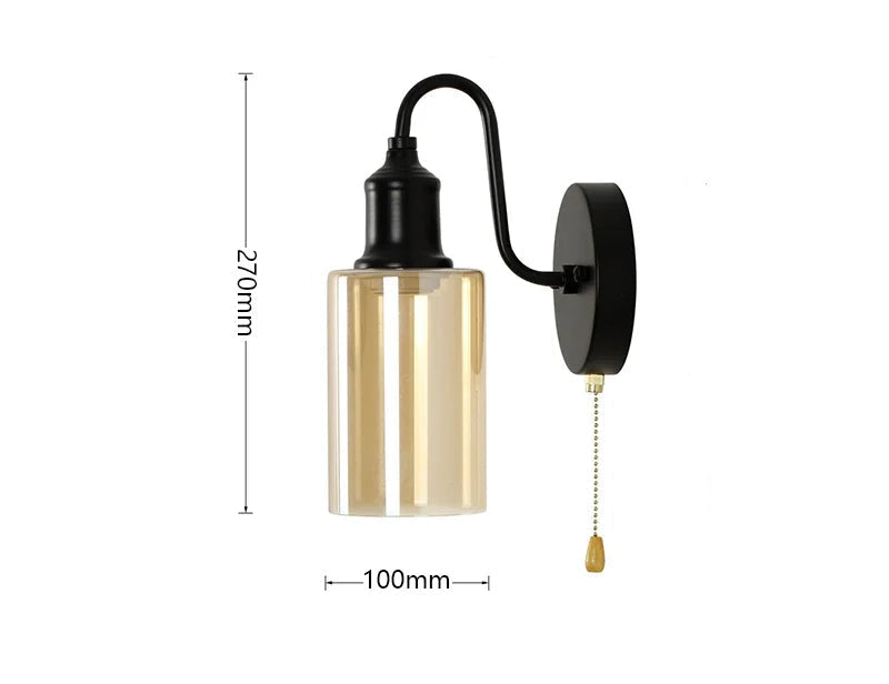 Applique murale industrielle rétro