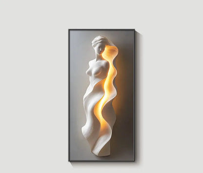 Abstracte wandlamp voor op de muur