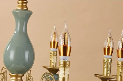 LUXELY Ceramic candle chandelier