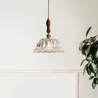 French vintage design pendant lights with brass base