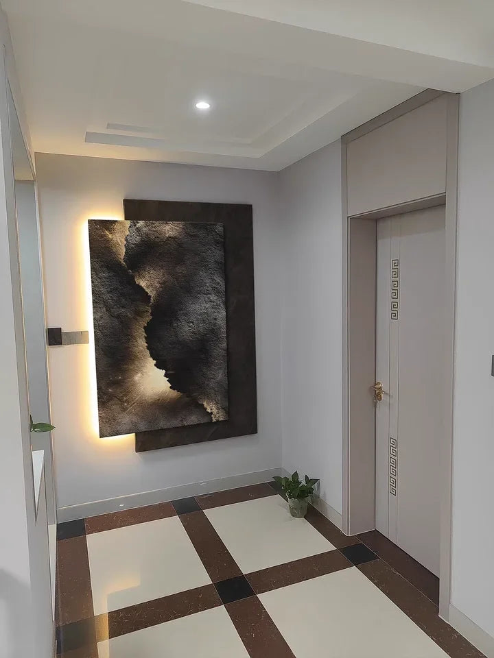 Crystal porcelain 3D design wall light