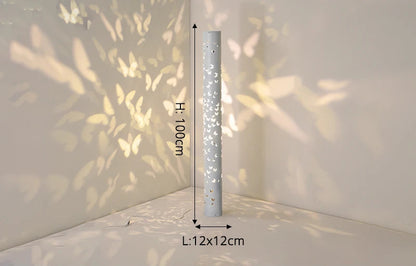 Dimmable projection floor lamp for living room and bedroom