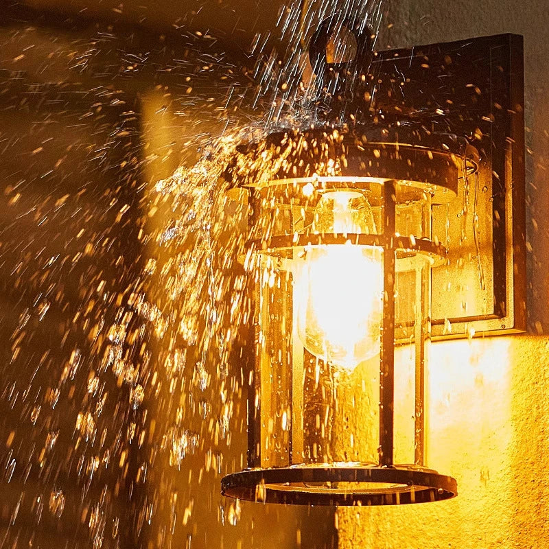 IP55 Outdoor waterproof clear glass shade lamp