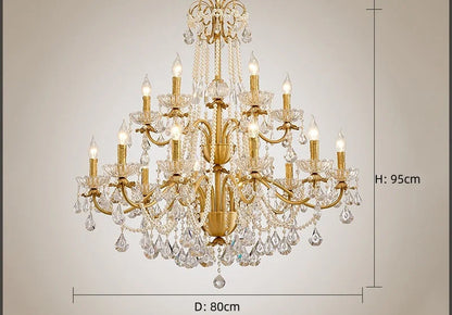 K9 crystal french candle centerpiece