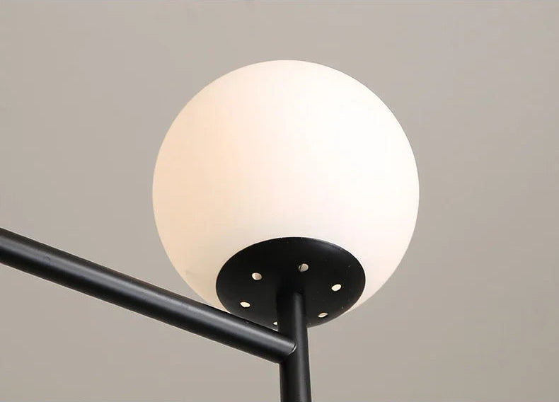 Globe cluster arms chandelier