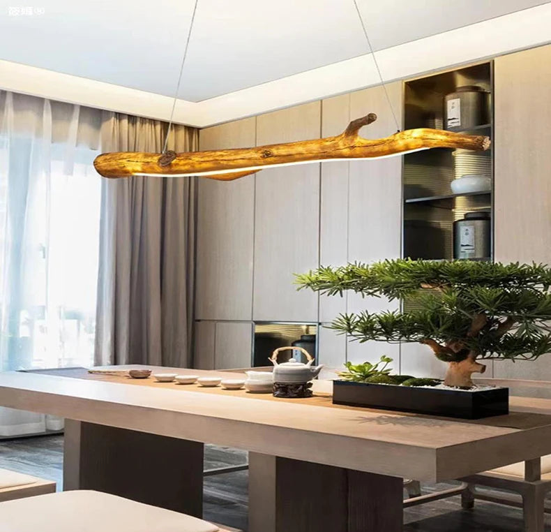 Resin branches pendant light for dining room