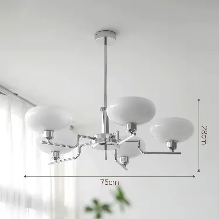 Vom Bauhaus inspirierter LED-Kronleuchter für das Wohnzimmer