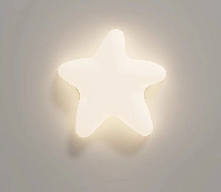 Wolken- en sterrenwandlamp