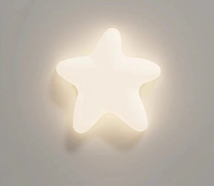 Wolken- en sterrenwandlamp