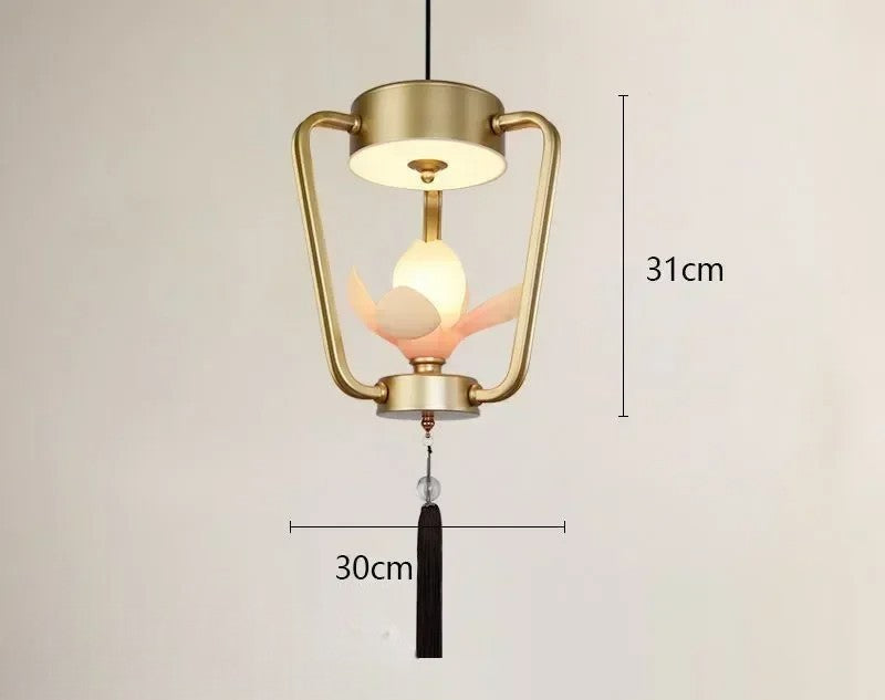 Magnolia flower retro modern chandelier