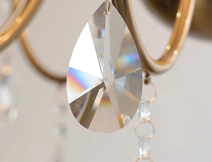 American candle crystal foyer light