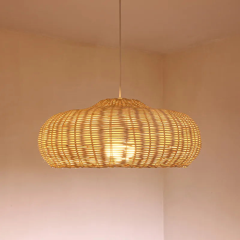 Rotan vintage hanglamp