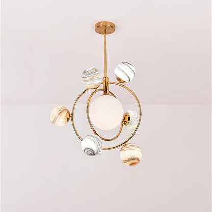 Cosmic loft statement chandelier
