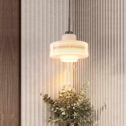 Suspension en verre blanc pour chambre à coucher et bar