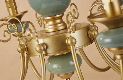 LUXELY Ceramic candle chandelier