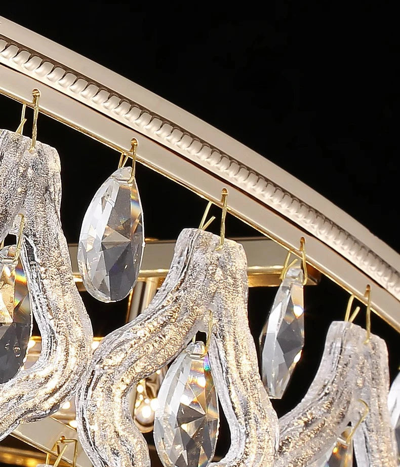 Grand lustre en cristal pour villa