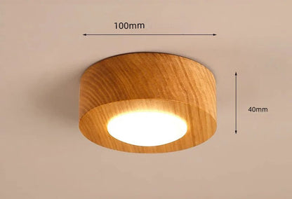 Walnut brass ceiling spotlight for kitchen island