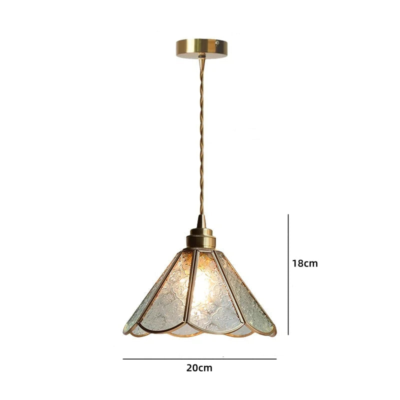 Suspension LED en céramique blanche et cuivre