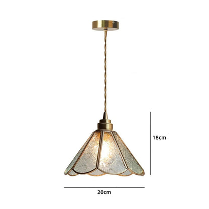 Suspension LED en céramique blanche et cuivre