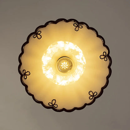 Lustre en céramique peint à la main pour table à manger