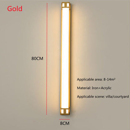 Gold Villa LED Outdoor Wall Light