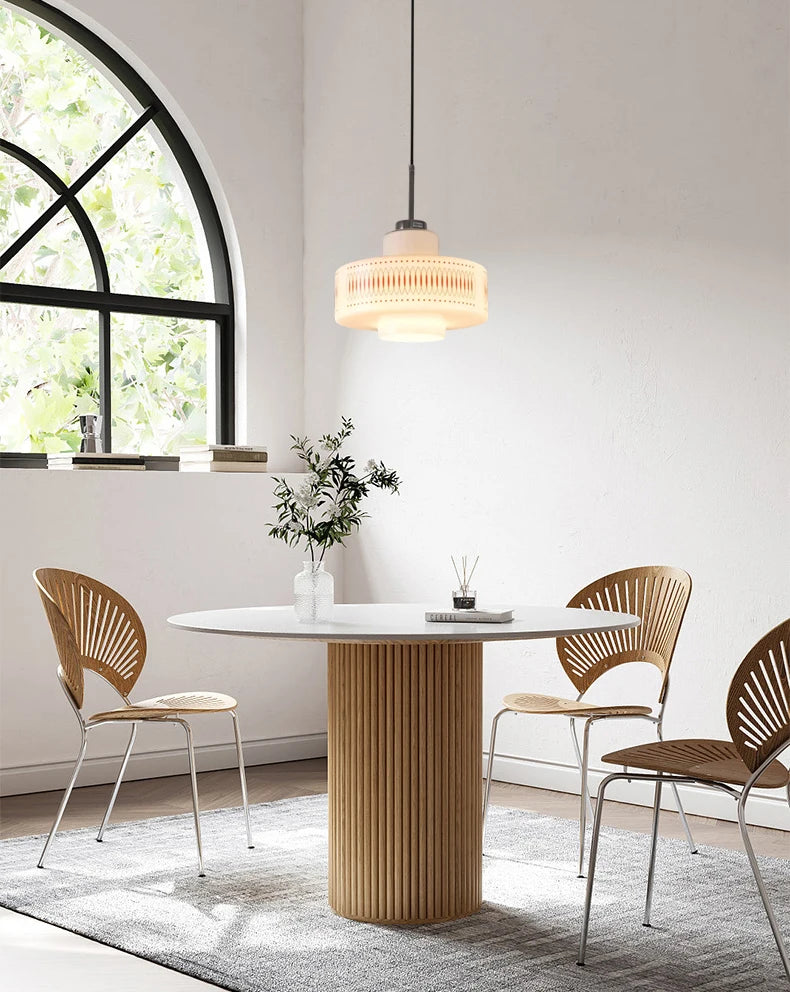 Suspension en verre blanc pour chambre à coucher et bar