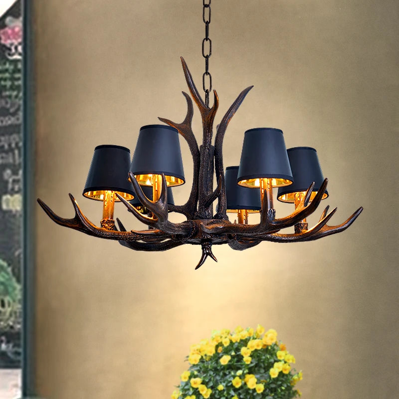 Lampadario in Legno Di Cervo Vintage Plafoniera in Resina Con 6 Luci Decorazione Artistica Lampadario Rustico Per Caffè Ristorante Corridoio Camera Da Letto Sala Da Pranzo Lampadario in Legno Di Cervo Vintage Plafoniera in Resina Con 6 Luci Decorazione Artistica Lampadario Rustico Per Caffè Ristorante Corridoio Camera Da Letto Sala Da Pranzo