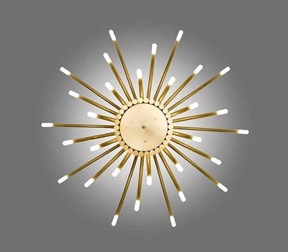 Minimalist linear chandelier for dining room